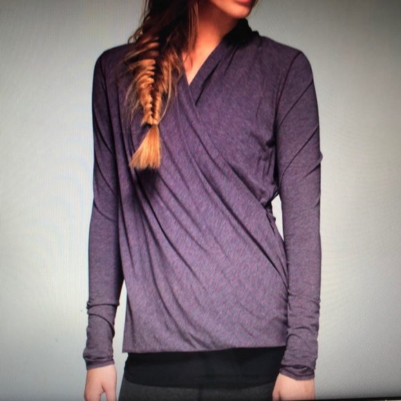 Lululemon radiant long sleeve-heathered purple fog
